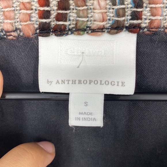 Anthropologie Ett:twa Fringed Tweed Academy Blazer - Picture 10 of 11